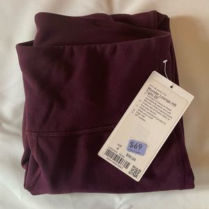 Lululemon Wunder Lounge HR Fleece Leggings Size 4 , 28 Inseam, NWT